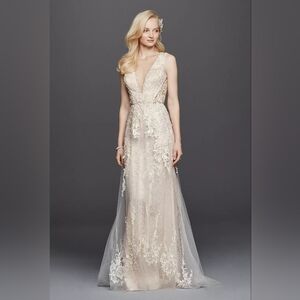 Oleg Cassini Classic A-Line Silhouette Wedding Dress NWT